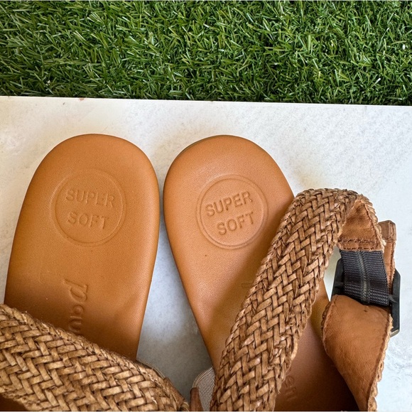 PAUL GREEN Helena espadrille sandals size 7.5 US Color Cuoio Sisal Woven leather - Picture 9 of 15